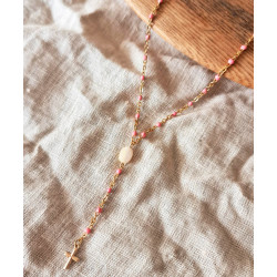 Collier chapelet "Rosa"