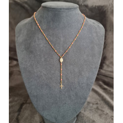 Collier chapelet "Rosa"