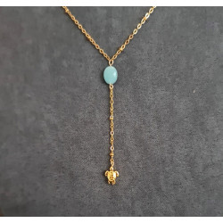 Collier Amazonite Tortue